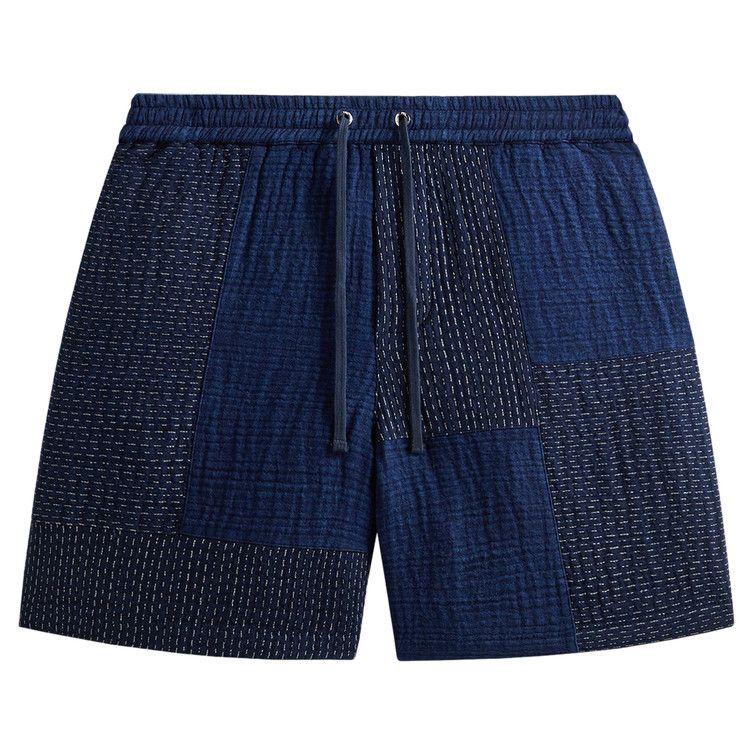 Kith Stitched Patchwork Curtis Short 'Mid Indigo'