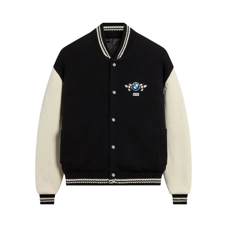 Kith For BMW Porter Knit Varsity Jacket 'Black'