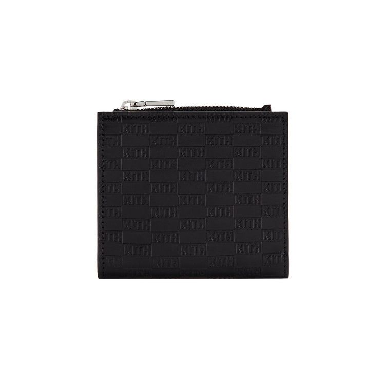 Kith Monogram Leather Snap Wallet 'Black'
