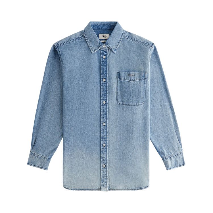 Kith Women Ora II Denim Shirt 'Hayden Mid Wash'