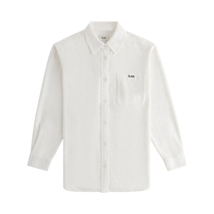 Kith Women Ora II Denim Shirt 'Putty Denim'