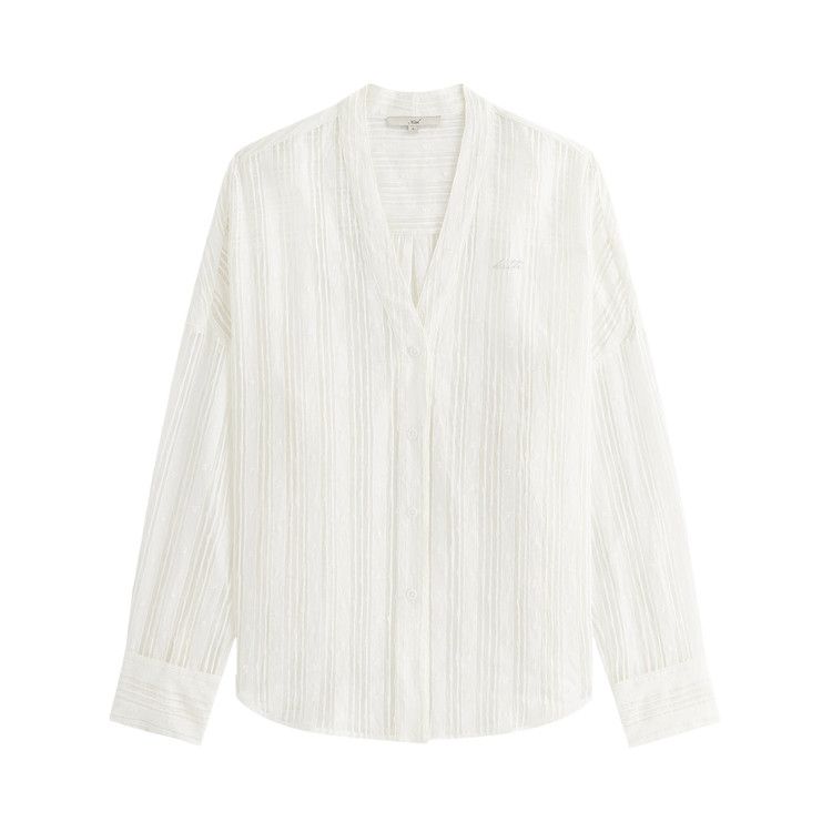Kith Women Carmyn Sheer Cardigan Shirt 'White'