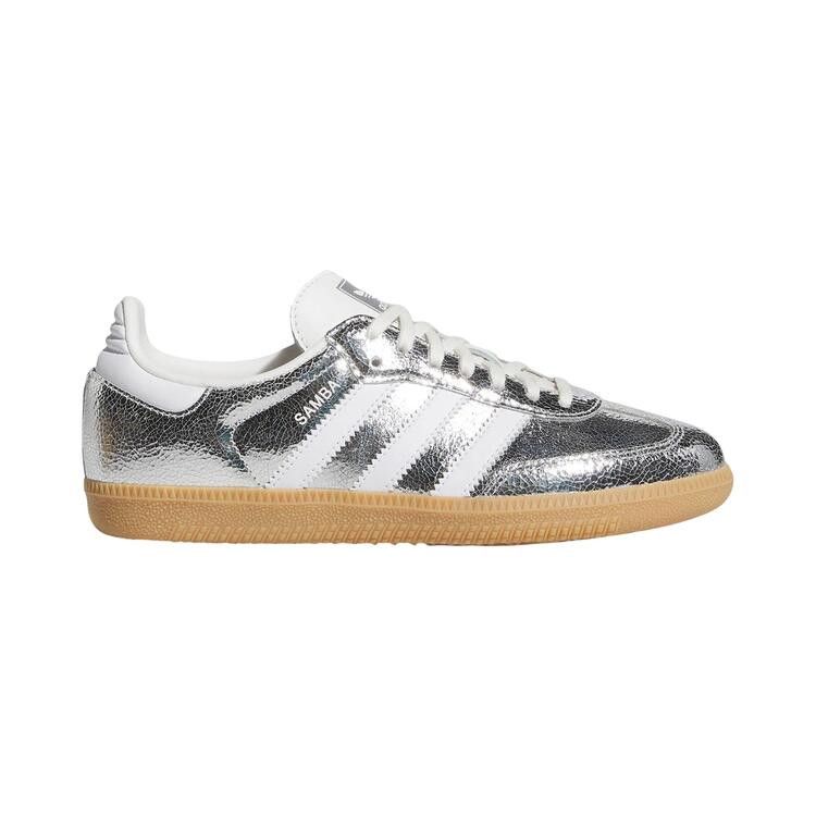 adidas Samba OG Big Kid 'Silver Metallic Cloud White'