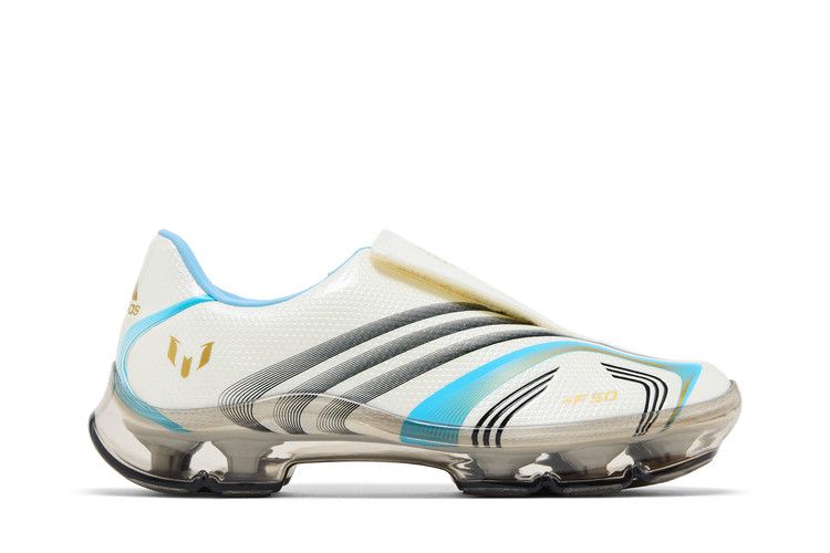 Kith x Messi x adidas Wmns F50 Inframe 'Off White Clear Blue Gold'