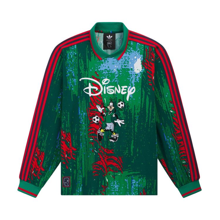 Adidas x Brain Dead x Disney Long-Sleeve Jersey 'Red/Bold Green/Blue'