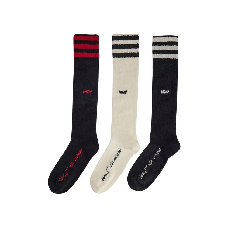 Adidas x Avavav Socks 3 Pack 'Cream/Black/Black'