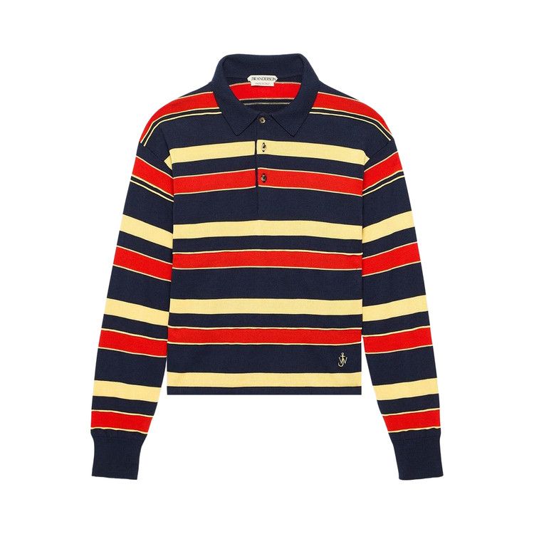JW Anderson Knitted Rugby Polo 'Navy'