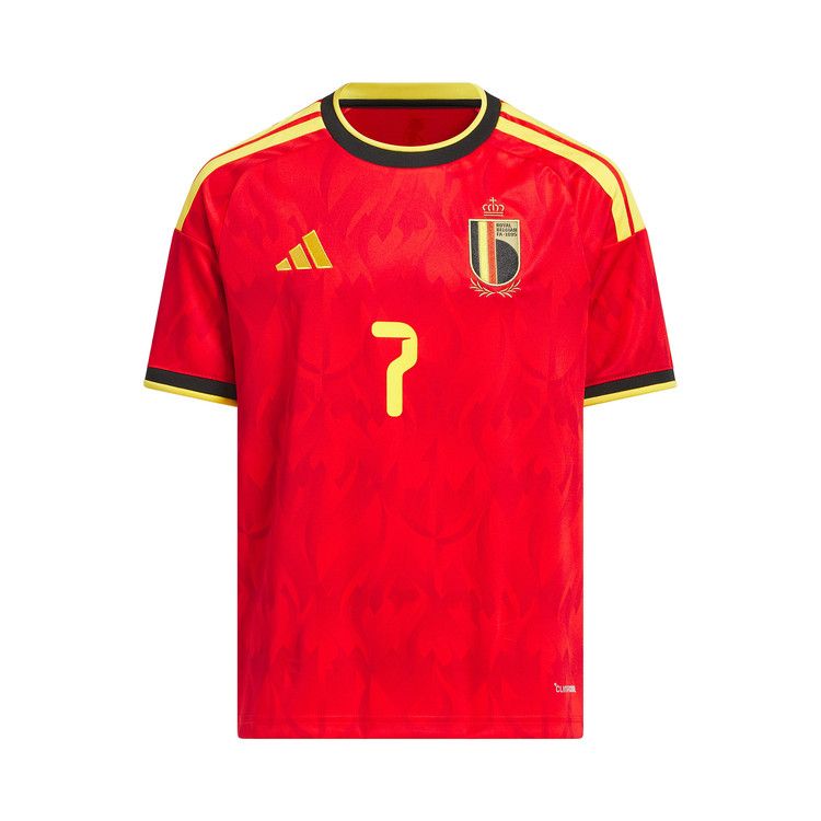 Adidas Belgium 26 Home De Bruyne Jersey 'Red/Bold Gold'