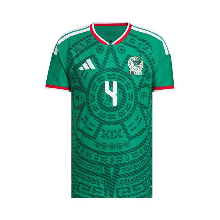 Adidas Mexico 26 Home Alvarez Authentic Jersey 'Bold Green'