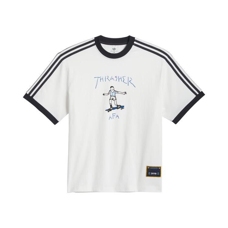 Adidas Thrasher x Argentina Gonz Ringer T-Shirt 'Clear White'
