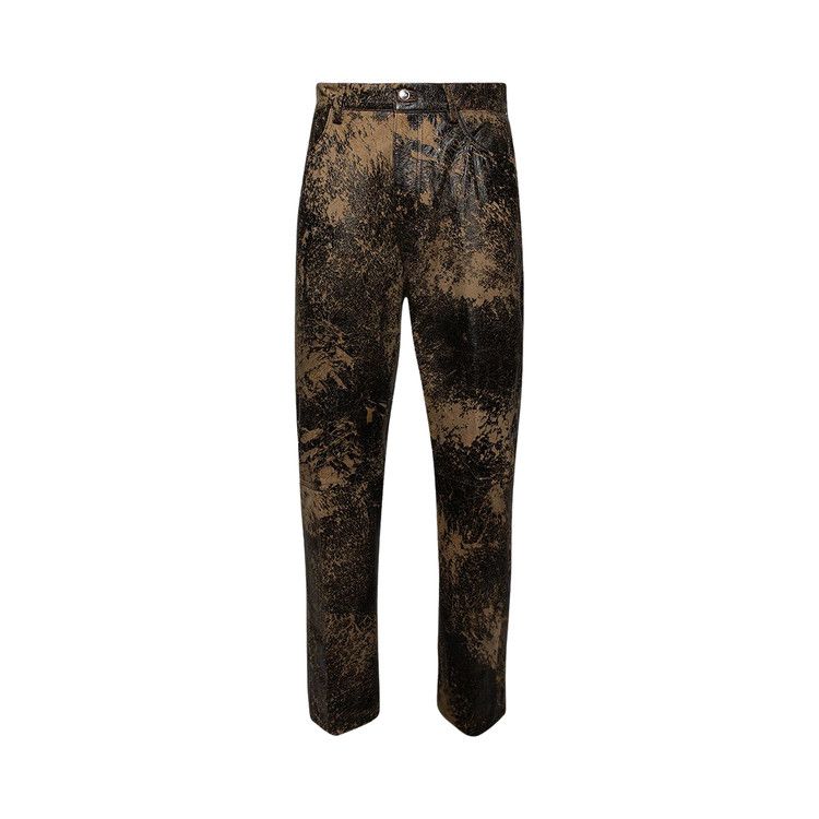 Nahmias Aged Leather Venice Jeans 'Brown'