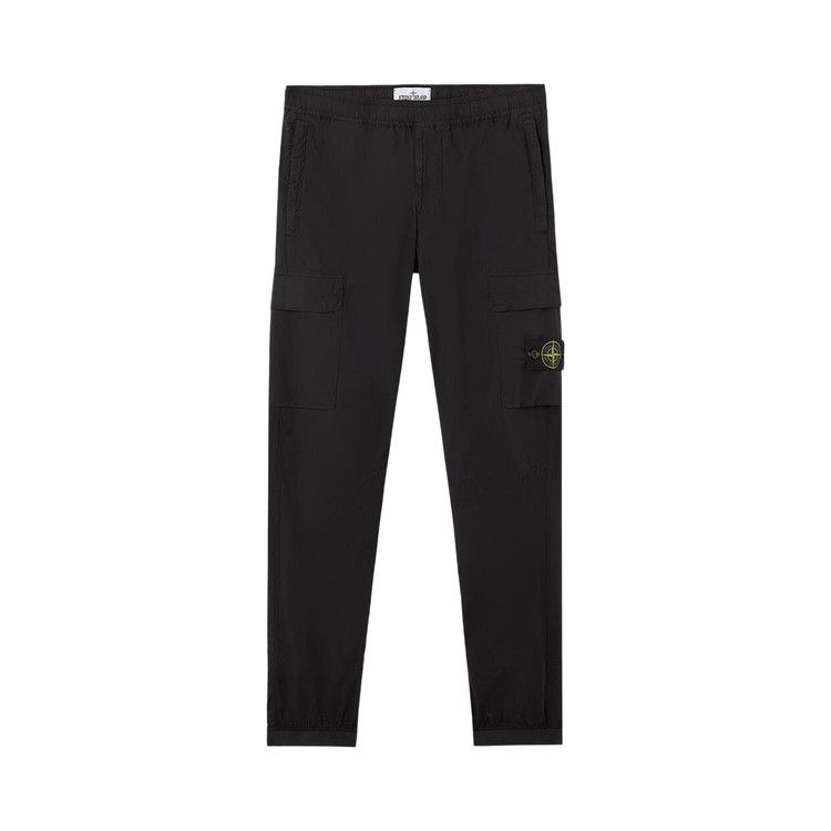 Stone Island Stretch Cotton Tela Paracadute Pants 'Black'