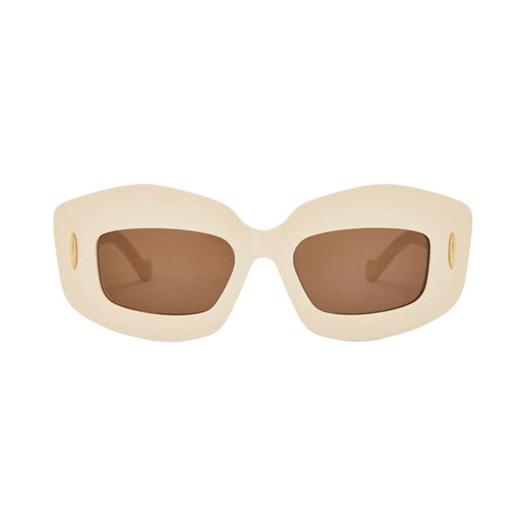Loewe Square Sunglasses 'Ivory/Brown'