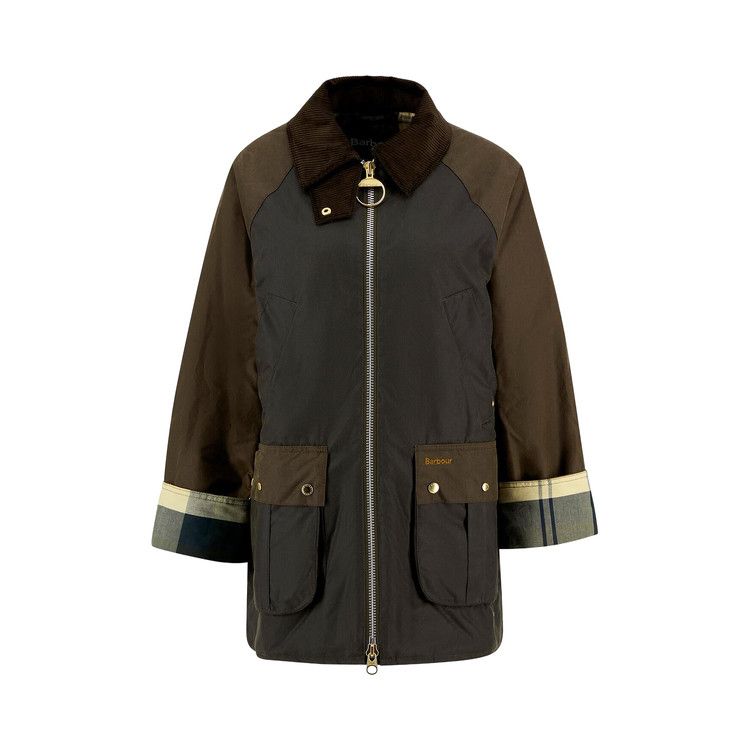 Barbour Kettlewell Wax Jacket 'Olive/Beech/Ancient Tartan'