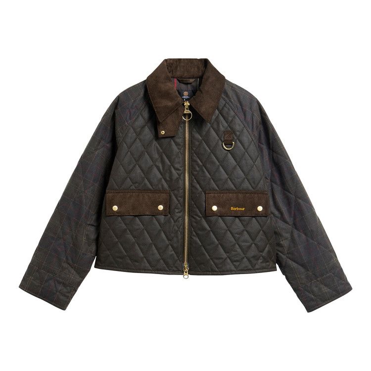 Barbour Tartan Reimagined Iconstar Quilted Spey Wax Jacket 'Olive/Classic'