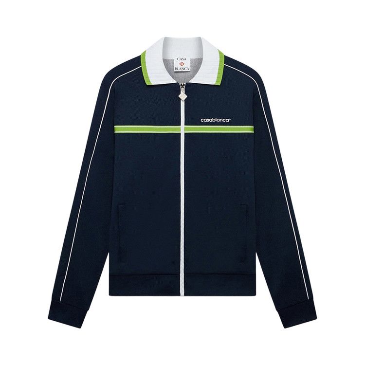 Casablanca Round Pique Track Jacket 'Navy'