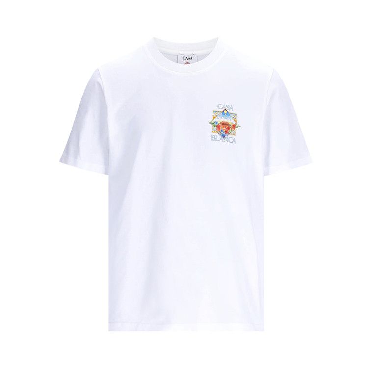 Casablanca Tennis Landscape Classic T-Shirt 'White'