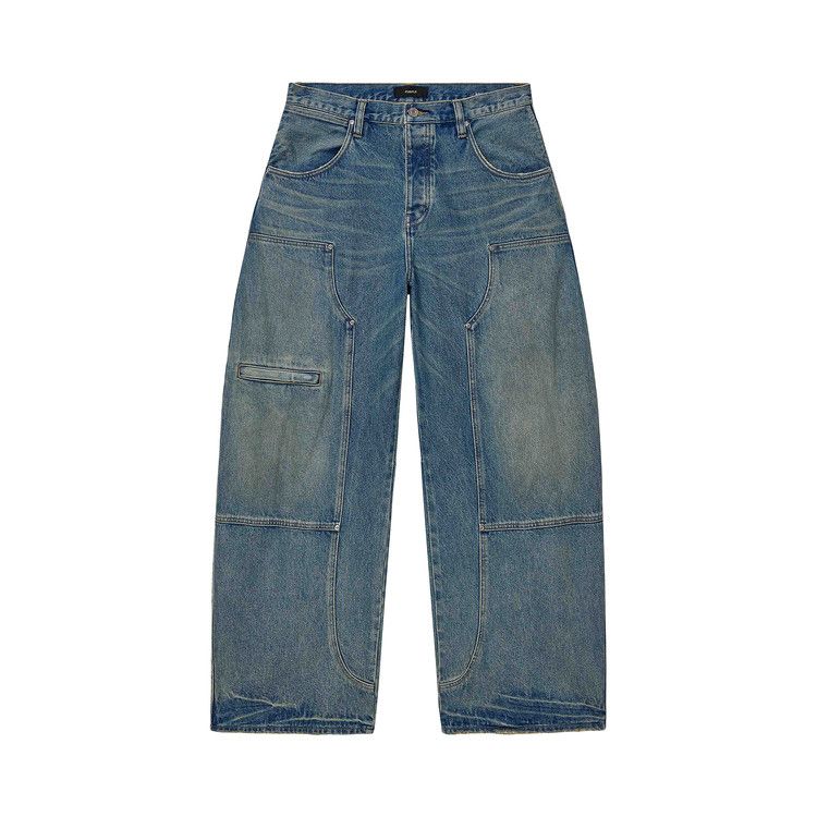PURPLE BRAND Workwear Barrel Jeans 'Light Indigo'