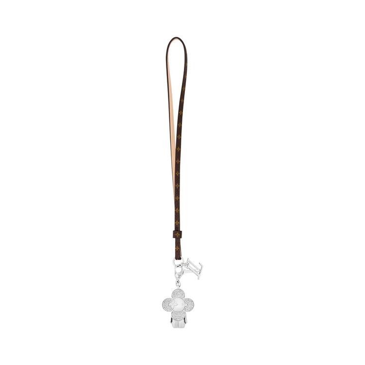 Louis Vuitton Mini Vivienne Strass Bag Charm 'Palladium-Toned Metal And Zircons'
