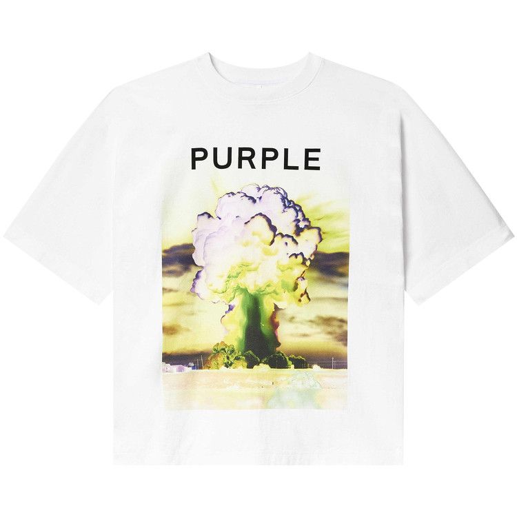 PURPLE BRAND Textured Jersey Short-Sleeve 'White'