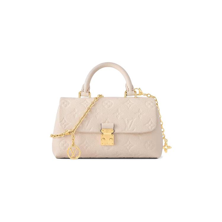Louis Vuitton Nano Madeleine 'Cream Monogram Embossed Empreinte Cowhide Leather'