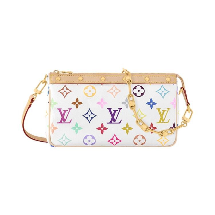 Louis Vuitton x Takashi Murakami Pochette Accessoires 'Multicolor/White Monogram Canvas'