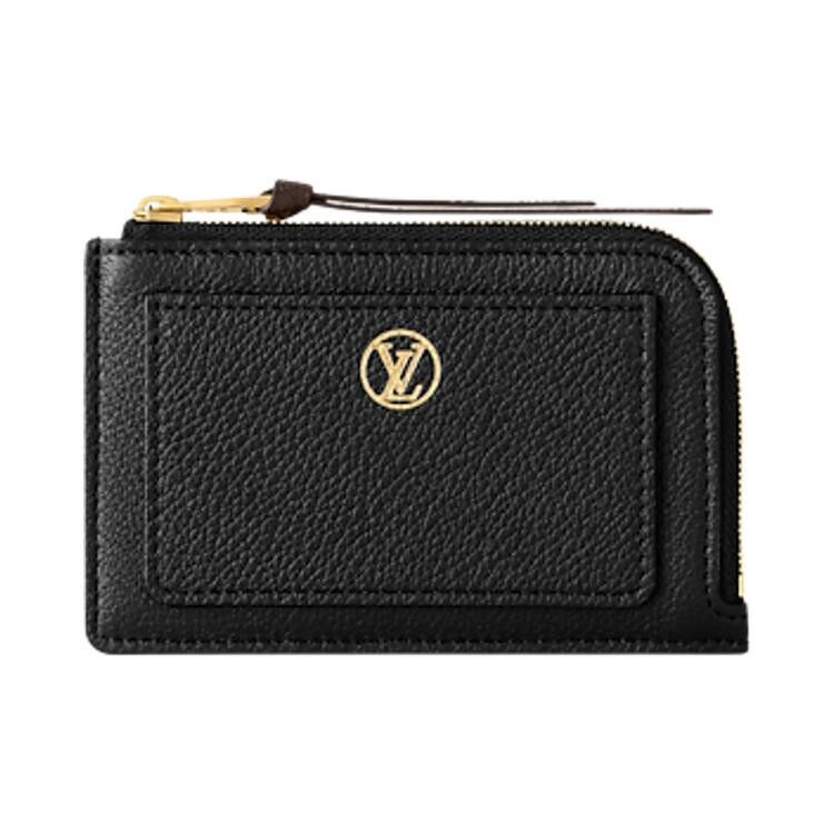 Louis Vuitton Low Key Zipped Card Holder 'Black Calfskin Leather'