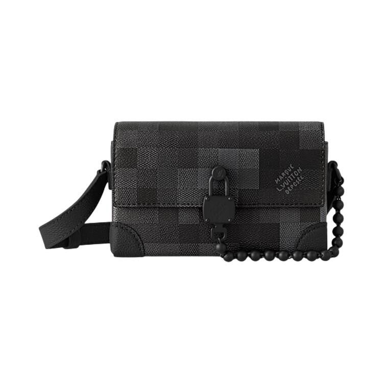 Louis Vuitton Steamer Wearable Wallet 'Damoflage Black Canvas'