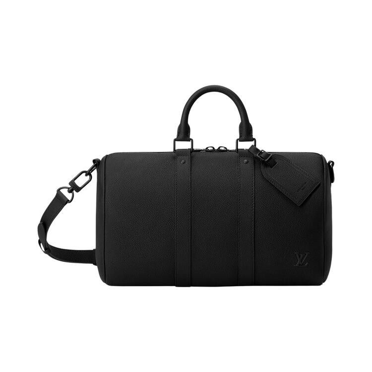 Louis Vuitton Keepall Bandoulière 35 'Black Waxy Calfskin Leather'