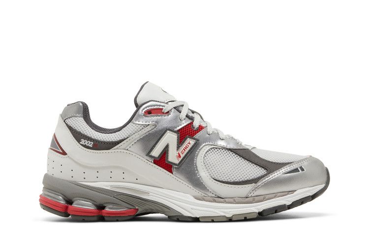 New Balance 2002R 'Silver Metallic Team Red'
