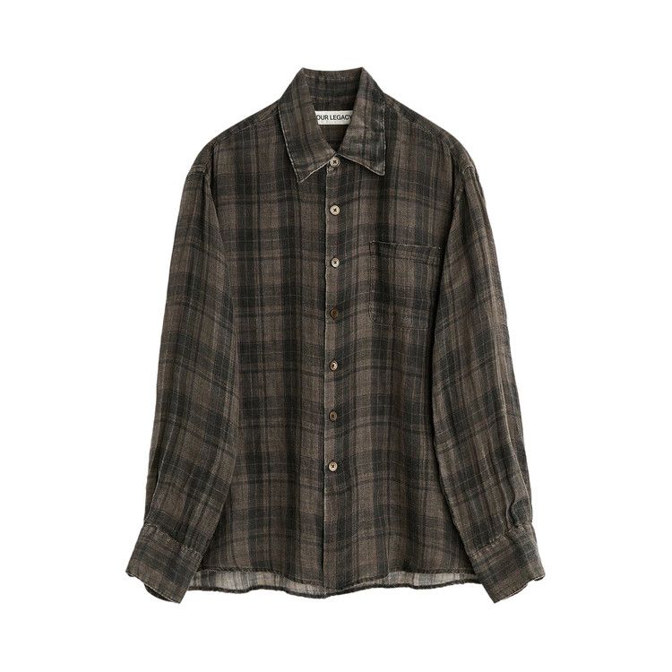 Our Legacy Above Shirt 'Penumbra Check Sheercoat Linen'