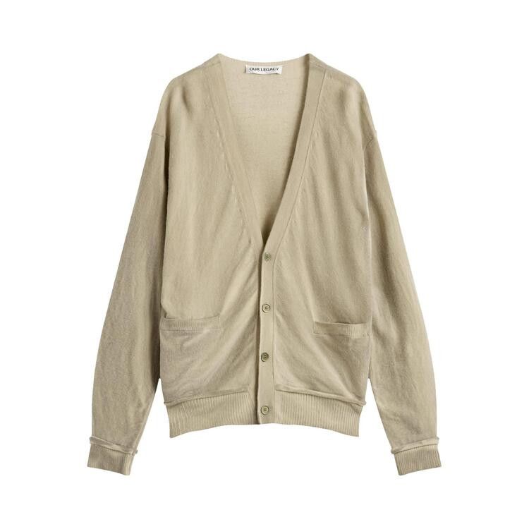 Our Legacy Parallel Cardigan 'Moss Spray Dye Cherub Wool'