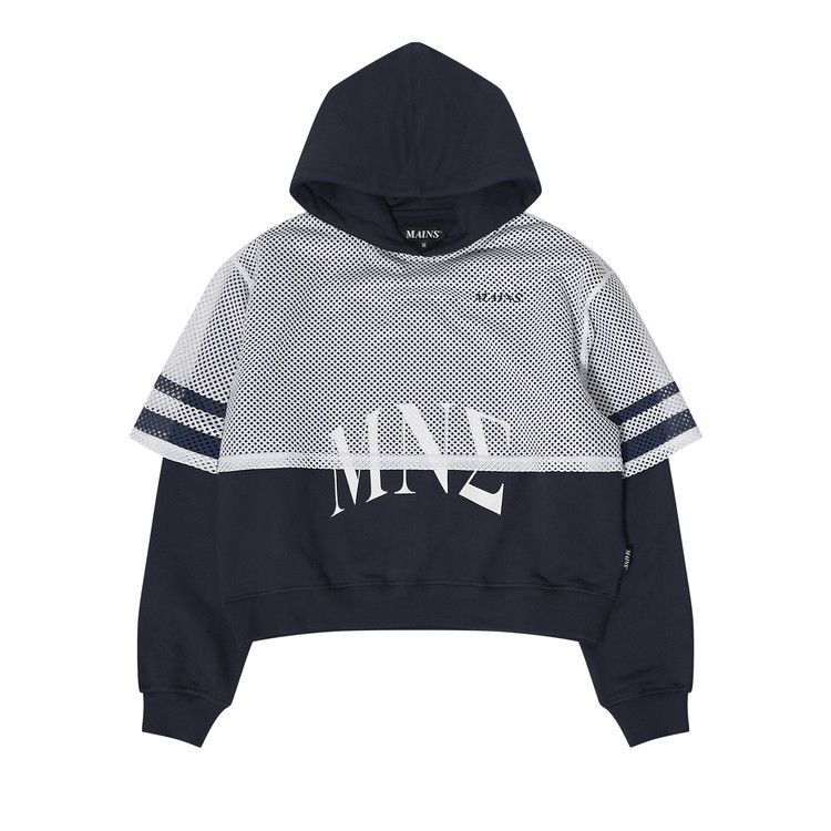 MAINS Mesh Layer Hoodie 'Blue/White'