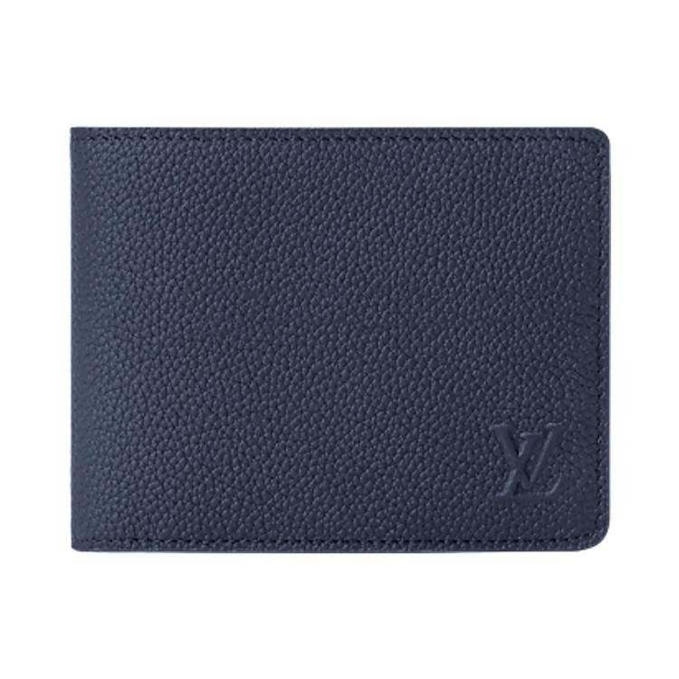 Louis Vuitton Multiple Wallet 'Navy Blue Waxy Calfskin Leather'