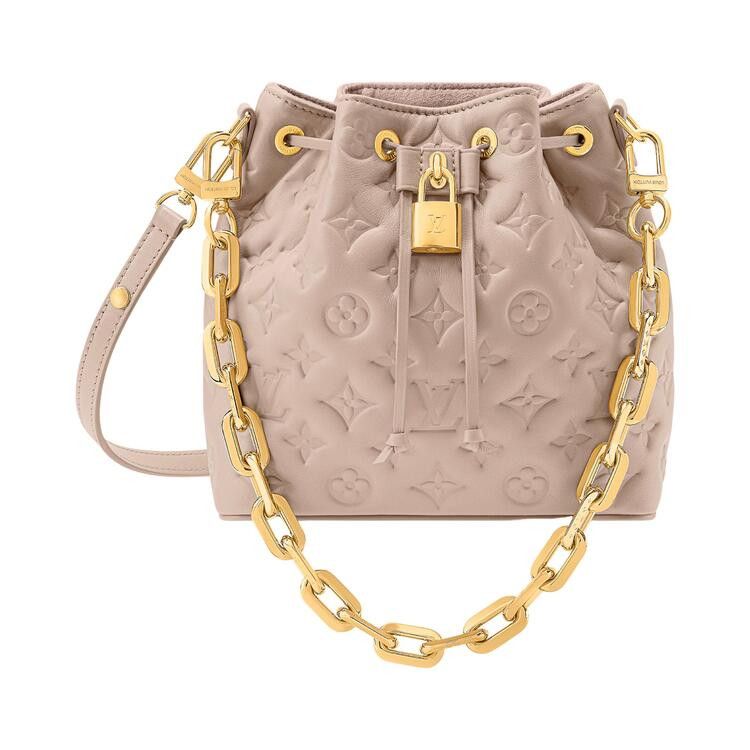 Louis Vuitton Coussin Bucket 'Beige Monogram Lambskin Leather'