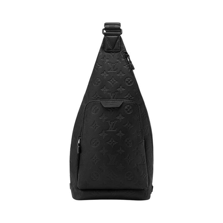 Louis Vuitton Duo Slingbag 'Black Monogram Shadow Calfskin Leather'