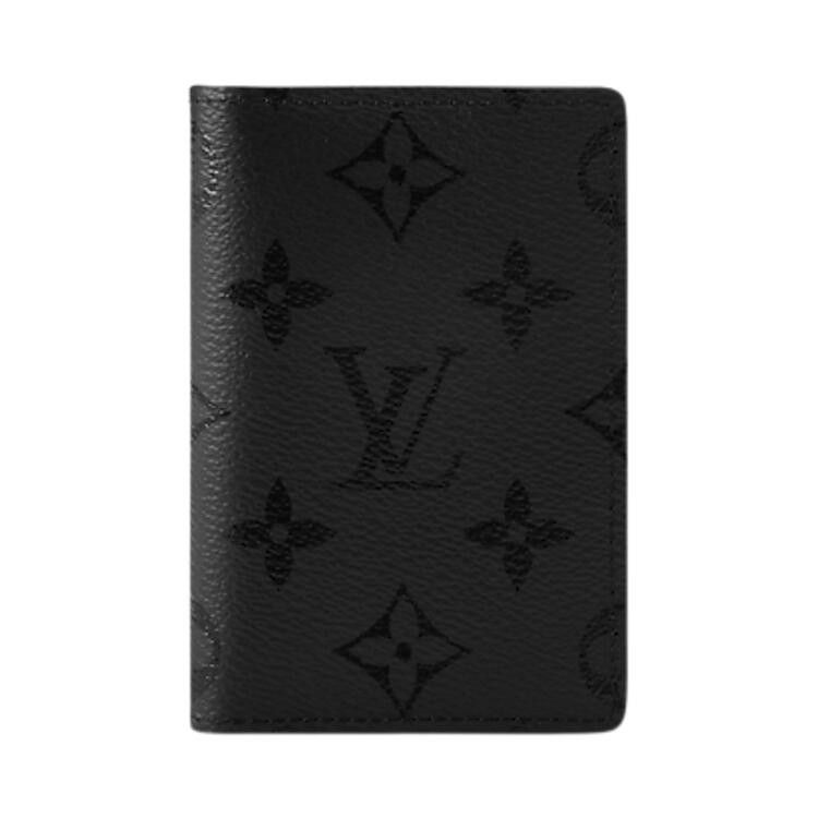 Louis Vuitton Pocket Organizer 'Black Monogram Midnight Canvas'