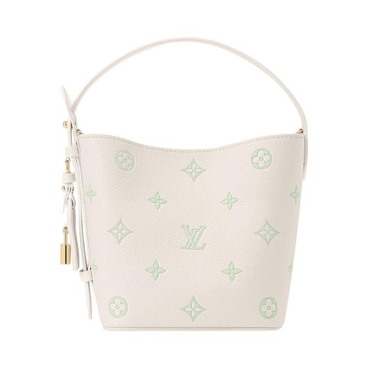 Louis Vuitton All-In BB 'Monogram Milky White/Green Embossed Empreinte Cowhide Leather'