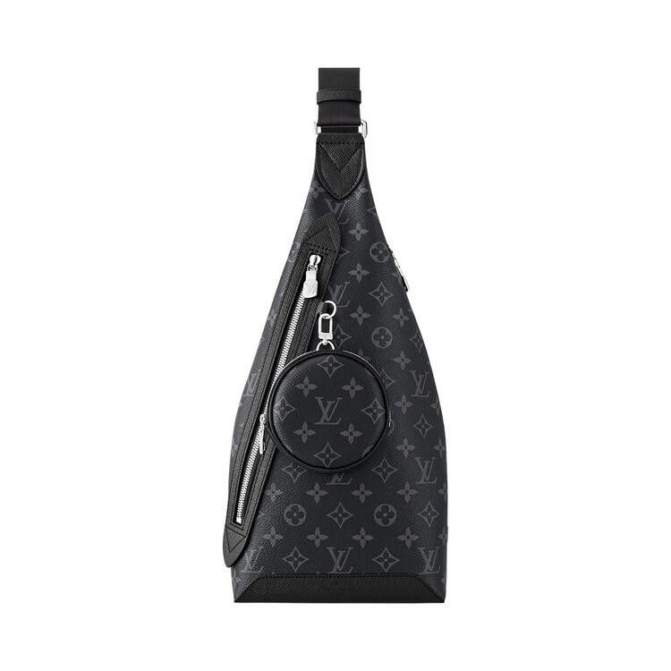 Louis Vuitton Duo Sling Bag 'Black Monogram Eclipse Canvas'