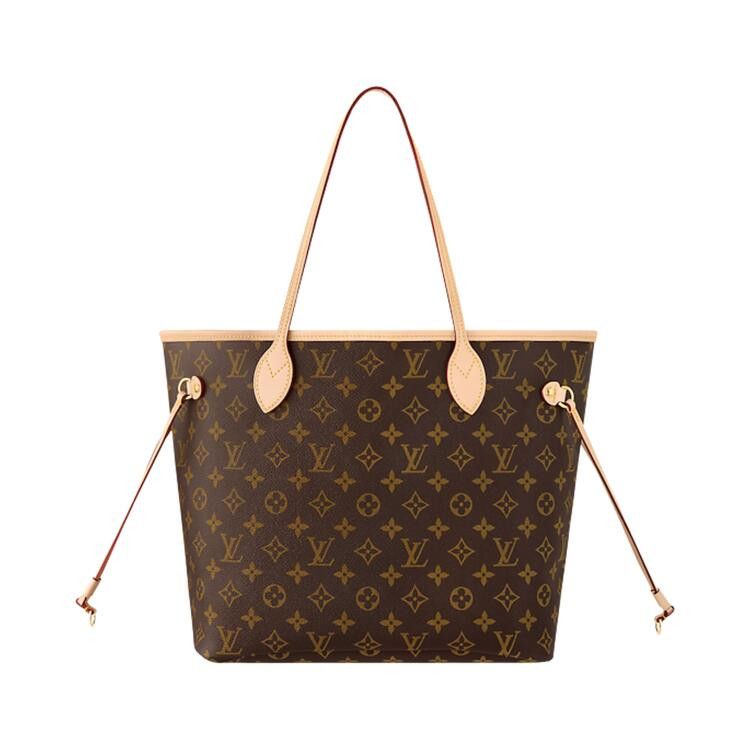 Louis Vuitton Neverfull MM 'Beige/Brown Monogram Canvas'