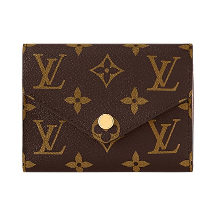Louis Vuitton Victorine Wallet 'Brown Monogram Canvas/Rose Ballerine Pink'