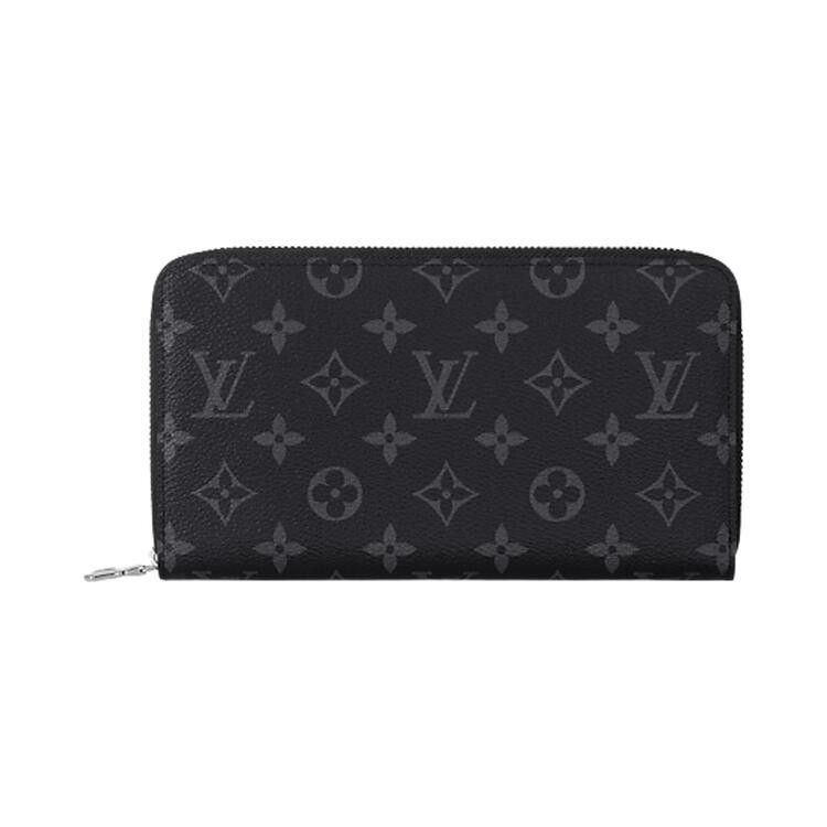 Louis Vuitton Zippy Organizer 'Black Monogram Eclipse Canvas'