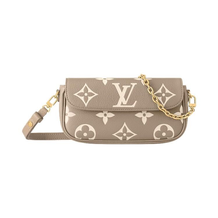 Louis Vuitton Wallet On Chain Ivy 'Tourterelle Gray/Cream Monogram Embossed Empreinte Cowhide Leather'