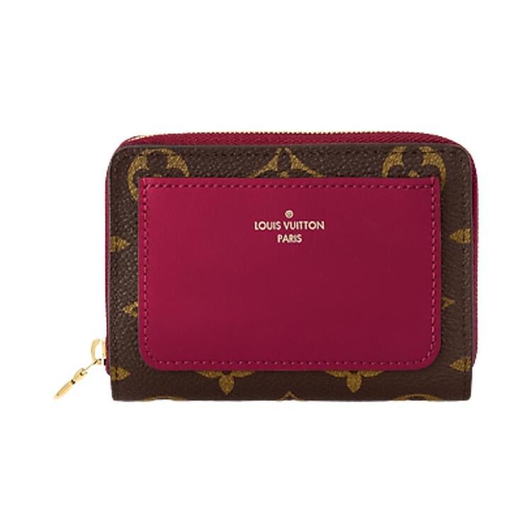 Louis Vuitton Lou Wallet 'Brown Monogram Canvas/Fuchsia Pink'
