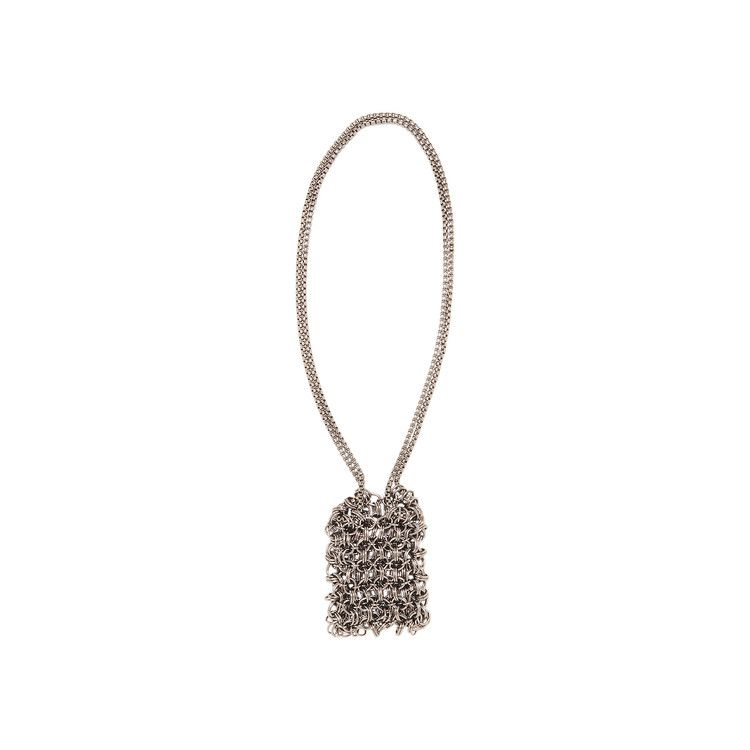 GOAT Exclusive Martine Ali Chainmail Double Strap Bag In Gunmetal
