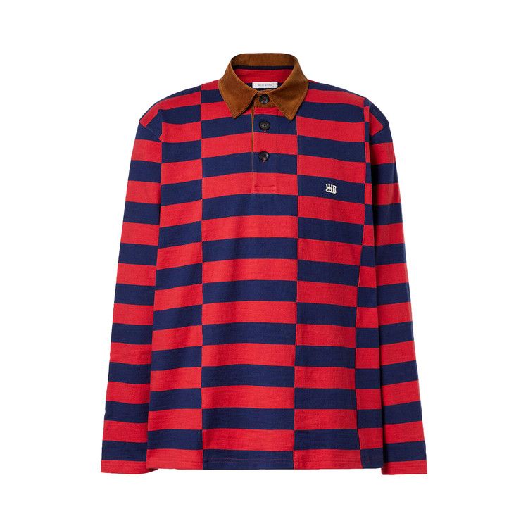 Wales Bonner City Polo 'Red/Navy'