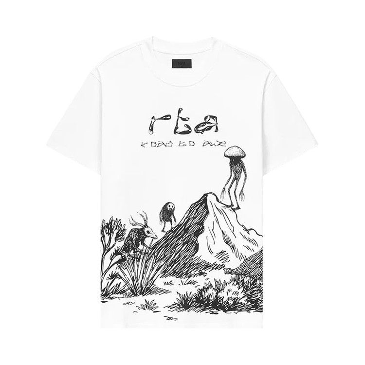 RtA Colin Oversized Short-Sleeve Tee 'White Creature Scenery'
