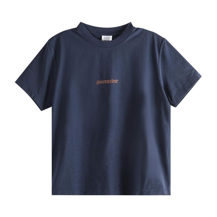 Vetements Pornstar Fitted T-Shirt 'Navy'