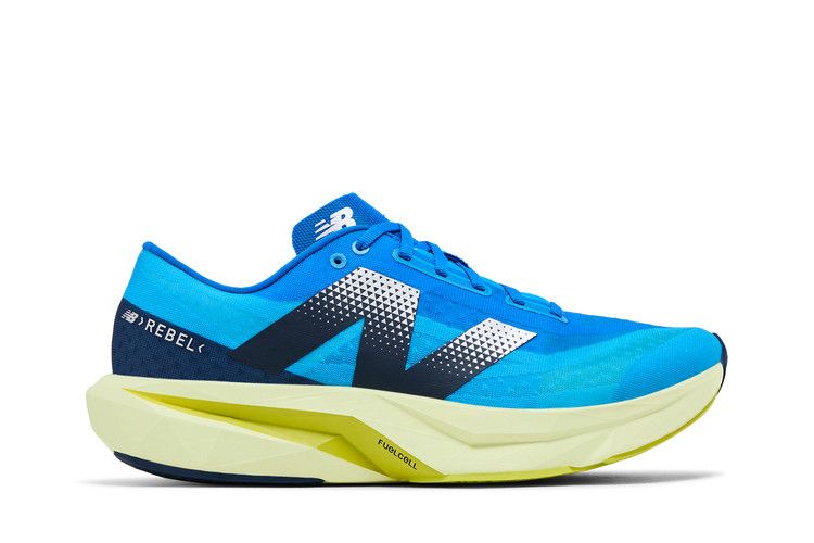 New Balance FuelCell Rebel v4 2E Wide 'Spice Blue Limelight'