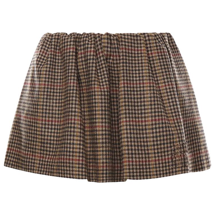 Miu Miu Houndstooth Mini Skirt 'Brown'